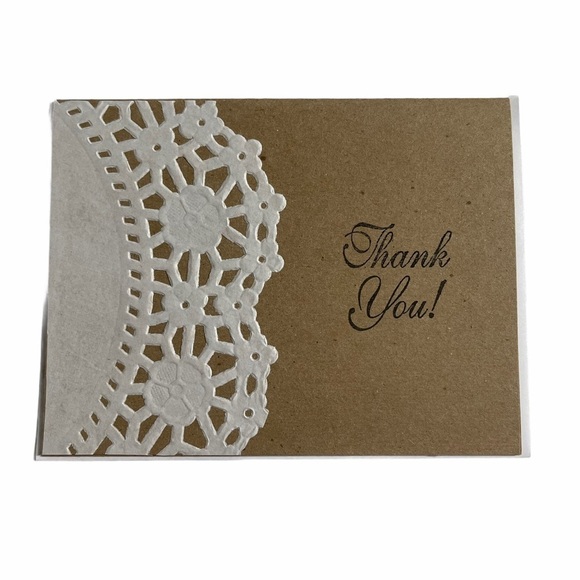 Special Doily Thank You Card Bundle Set of 6 - Picture 2 of 12